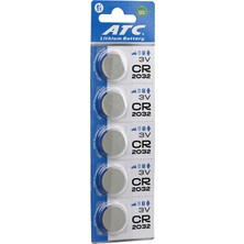 Renas Store Atc Lithium Battery CR-2032 Para Pil Lityum 3V 5li Kart