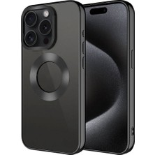 Marsilyan iPhone 15 Pro Max Kılıf Kamera Lens Korumalı Logo Gösteren Ince Hafif Mryn