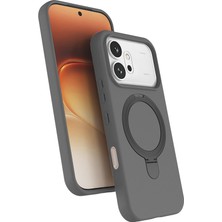 Marçev Avm Honor 600 5g Kılıf 360 Derece Döner Standlı Magsafe Kamera Lens Korumalı Silikon Mrcv