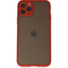 Renas Store Apple iPhone 11 Pro Kılıf Montreal Silikon Kapak - Kırmızı