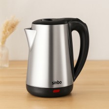 Renas Store Çelik Kablosuz Su Isıtıcı Kettle 1.8l (360° Döner, Otomatik Kapanma)