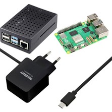 Tru Components Pure Set Raspberry Pi® 5 B 8 GB 4 x 2.4 Ghz Dahil. Güç Kaynağı Dahil. Konut