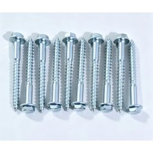 Han-Er Ticaret Klima Dış Ünite ve Benzeri Cihazlar Montaj Seti - Flanşlı Trifon Vida - M10x100 mm (10'lu Paket)