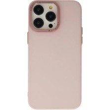 Renas Store Apple iPhone 13 Pro Max Kılıf Modos Metal Kapak - Pembe