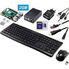 Tru Components Pro Set Raspberry Pi® 4 B 3 GB 4 x 1.5 Ghz Dahil. Güç Kaynağı Dahil. Konut Dahil Isı Emici Dahil. Hdmı™-K