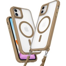 Renas Store Apple Iphone 12 Kılıf Enka Magsafe Silikon Kılıf - Desert