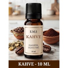 E.M.S Kahve Uçucu Yağ Buhurdanlık Yağı Difüzör Esansı Oda Kokusu Kahve Yağı Kokusu Mum Esansı 10 Ml.