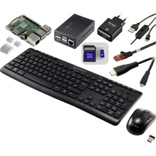 Tru Components Pro Set Raspberry Pi® 3 B+ 1 GB 4 x 1.4 Ghz Dahil. Güç Kaynağı Dahil. Konut Dahil Isı Emici Dahil. Hdmı™-