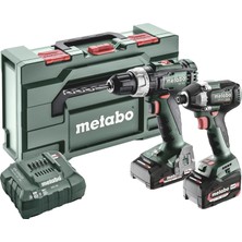 Metabo Bsl+ SSD200LTBL 685194000 Akülü Matkap, Akülü Darbeli Somun Sıkma Makinesi 18 V 4 Ah Li-Ion Dahil. Pil Dahil Şarj Cihazı