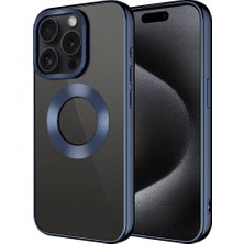 Marsilyan iPhone 15 Pro Max Kılıf Kamera Lens Korumalı Logo Gösteren Ince Hafif Mryn
