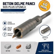 Meşem MSM40 Sds Plus Adaptörlü 40 mm Beton Duvar Delme Matkap Ucu 40 mm