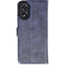 Renas Store Oppo A38 Kılıf Trend S Plus Kapaklı Kılıf - Lacivert