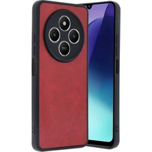 Renas Store Xiaomi Redmi 14C Kılıf Aras Deri Kapak - Kırmızı