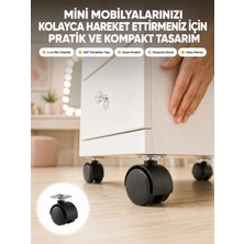 Renas Store Kilitsiz 4 cm Mobilya Ayağı Tek Adet Pratik ve Dayanıklı