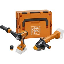 Fein Combo Ascm-Qm+ CCG18-125 +Lboxx 99100000837 Akülü Matkap/tornavida, Akülü Taşlama Makinesi