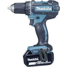 Makita DDF482RFJ DDF482RFJ Akülü Matkap/tornavida 18 V 3 Ah Li-Ion Dahil. 2. Pil, Kutu Dahil