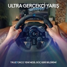 MarkEntegra Logitech G G923 Ps5, Ps4 ve Pc ile Uyumlu Yarış Direksiyonu ve Pedalları -