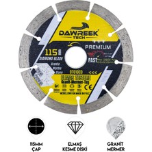 115MM Premium Segmentli Turbo Elmas Testere (Granit-Mermer-Taş)