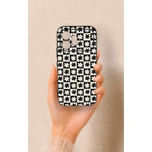 Vip Case Honor 600 Uyumlu Çiçek Motifli Dama Desenli Silikon Kılıf