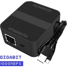 Temiz Pazar 602 RJ45 Ethernet Splitter 1 Giriş 2 Çıkış Gigabit 1000MBPS Çevirici Çoklayıcı