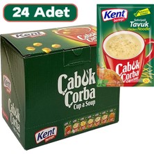 Kent Boringer Şehriyeli Tavuk Çabuk Çorba 17G x 24 Adet