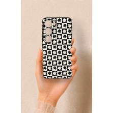 Vip Case Vivo V40 Lite 5g Uyumlu Çiçek Motifli Dama Desenli Silikon Kılıf