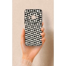 Vip Case Redmi A3 Uyumlu Çiçek Motifli Dama Desenli Silikon Kılıf