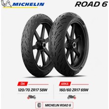 Michelin Road 6 120/70 ZR17 58W - 160/60 ZR17 69W Ön Arka Motosiklet Lastik Takımı