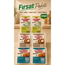 Glutensiz Fırsat Seti Ekmek + Simit + Poğaça (2'şer Paket)