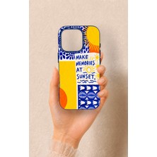 Vip Case iPhone 16 Pro Uyumlu Sunset Desenli Silikon Kılıf