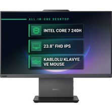 Lenovo Thinkcentre Neo 50A 24 Gen 5 Intel Core 7 240H 64GB 4tb SSD 23.8" Fhd Freedos All In One Pc 12SC003YTR 007