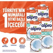 MarkEntegra Şekersiz Hindistan Cevizi Sütü 4x1 L Vegan Laktozsuz Besin