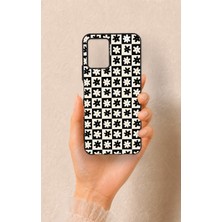 Vip Case Vivo Y33S Uyumlu Çiçek Motifli Dama Desenli Silikon Kılıf