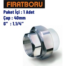 Fırat Iç Dişli Oynar Başlıklı Rakor 40MM, 1.1/4'', 1 Adet, 7B65040191