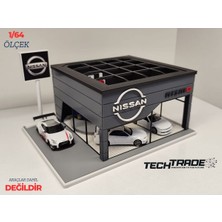 Tech Trade Nissan Diecast Showroom Garaj Diorama 1:64 Ölçek