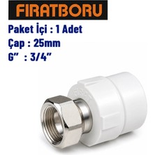 Fırat Döner Başlı Rakor 25MM , 3/4'', 1 Adet, 7B75025191