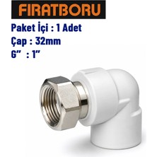 Fırat Döner Başlı Dirsek (90°) 32MM, 1'', 1 Adet, 7B77032254