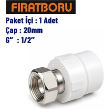 Fırat Döner Başlı Rakor 20MM , 1/2'', 1 Adet, 7B75020127