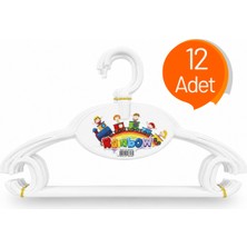 Retro Art 12 Adet 360° Dönebilen Plastik Çocuk Elbise Askısı | Bebek ve Çocuk Askısı