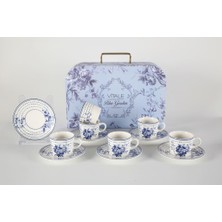 Vitale Blue Rose 6 Kişilik Türk Kahvesi Fincanı