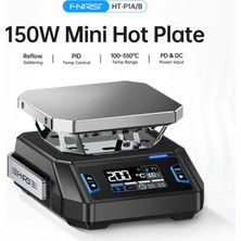 Kızılelma Teknik Fnırsı HT-P1B Mini Isıtma Plakası Çift Modlu Lehimleme ve Isıtma Istasyonu, 150W 100–350°C, Dc/usb-C Pd