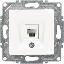 Eco Lounge 1 Adet Günsan Visage Beyaz Telefon Prizi (Cat3) Çerçevesiz