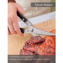 Jet's Home Fonksiyonel Tavuk Makası Paslanmaz Balık Et Salata Kesici Makas