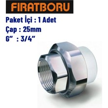 Fırat Iç Dişli Oynar Başlıklı Rakor 25MM, 3/4'', 1 Adet, 7B65025191