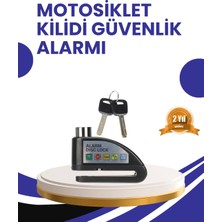 İntora Taşınabilir Alarm Disk Kilidi Motosiklet Scooter Bisiklet Güvenlik