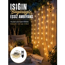 İntora Dekoratif Yıldız LED Aydınlatma 20 Ledli 5 Metre Günışığı Yeni Nesil