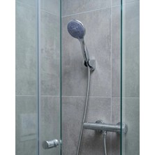 İntora 4 Modlu El Duşu Başlığı Spiral Hortumlu Duş Seti Banyo Aksesuarı