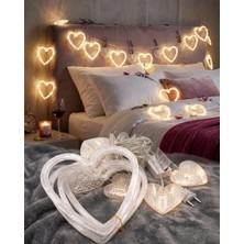 İntora Şeklinde LED Neon Işık Dekoratif Romantik Oda Duvar Lambası