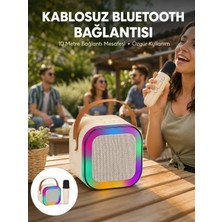 İntora Karaoke Mikrofon Hoparlör Seti 6 Saat Kullanım Süresi Yeni Nesil