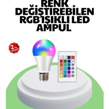 İntora 2025 Rgb LED Ampul Uzaktan Kumandalı Renkli Işık